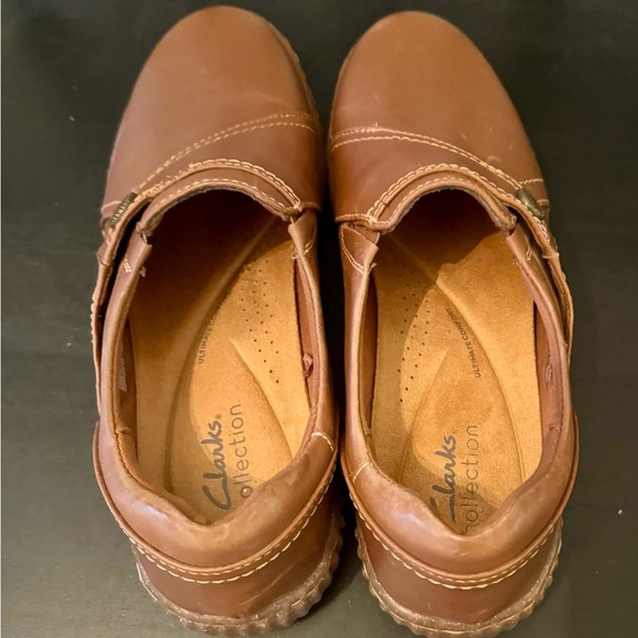 Clarks Collection Caroline Pearl Women's Brown Leather Slip-On Loafer NWT Size 9 - Picture 6 of 7